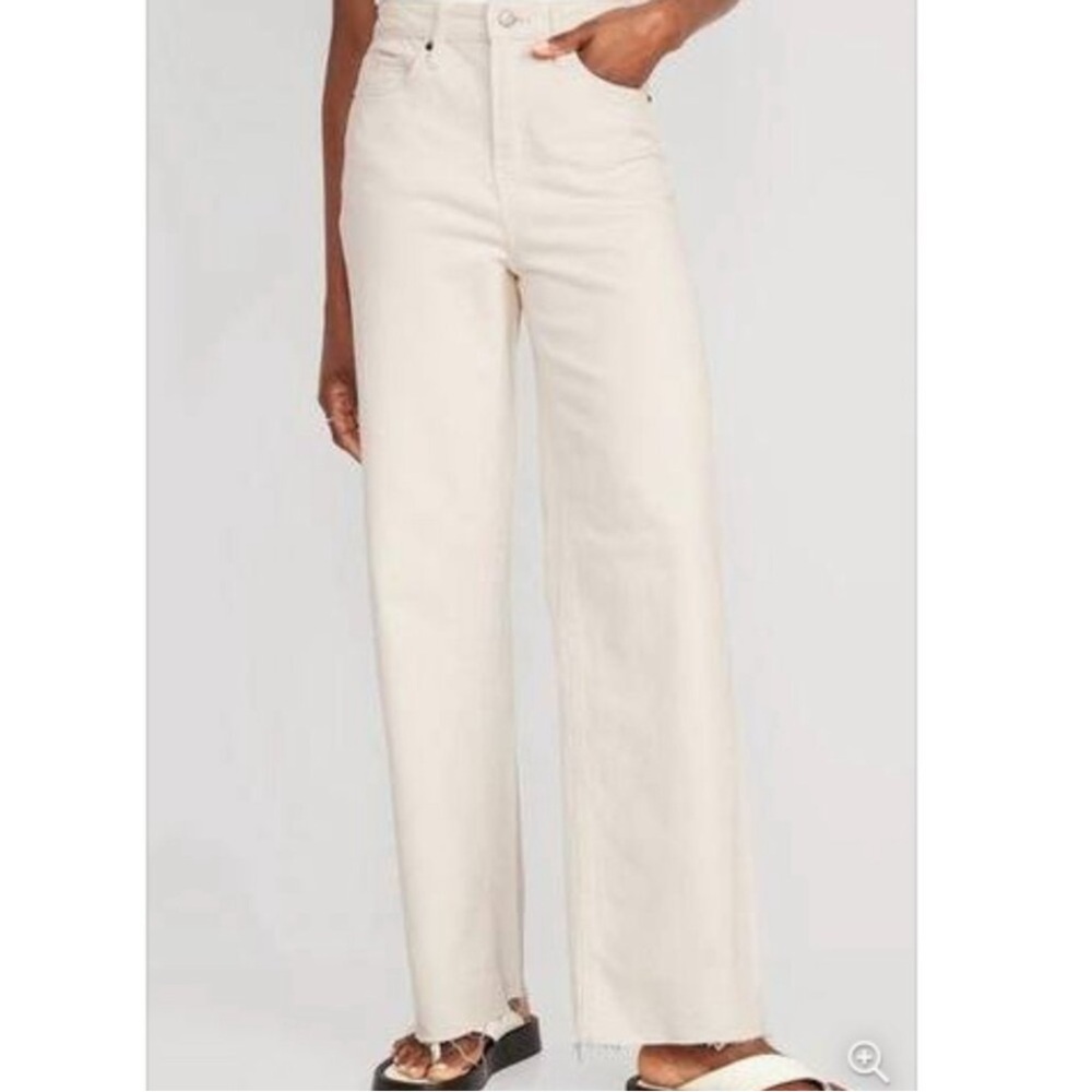 Blank NYC the Baxter rib cage straight leg Women's Cream Jeans